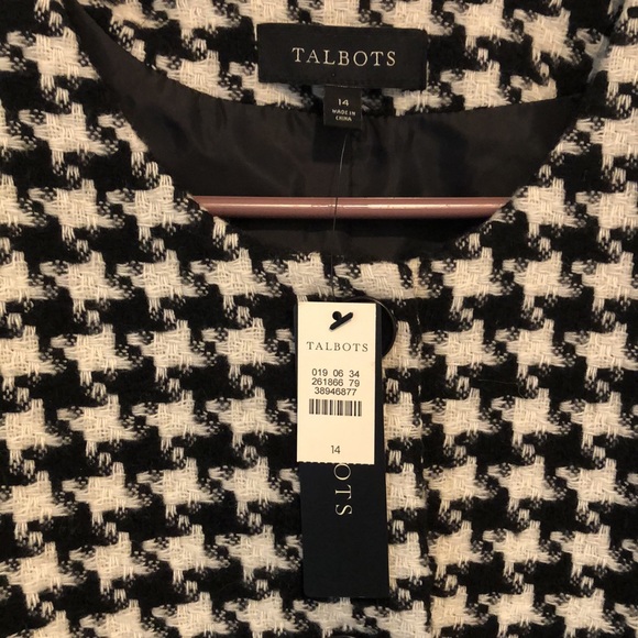 Talbots Houndstooth Jacket Size 14 NWT - Picture 4 of 8